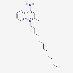 molecular formula C22H35N2+ B1674566 Laurolinium CAS No. 6803-62-9