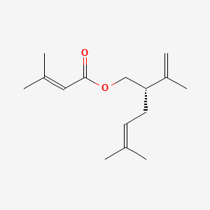 B1674581 5-Methyl-2-(prop-1-EN-2-YL)hex-4-EN-1-YL 3-methylbut-2-enoate CAS No. 23960-07-8