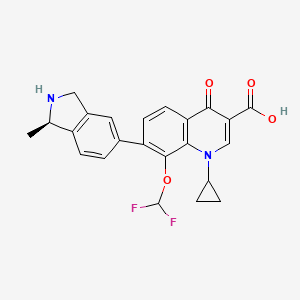 molecular formula C23H20F2N2O4 B1674628 加雷诺沙星 CAS No. 194804-75-6
