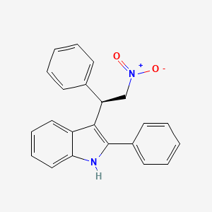molecular formula C22H18N2O2 B1674637 3-[(1R)-2-nitro-1-phenylethyl]-2-phenyl-1H-indole CAS No. 1446648-15-2