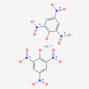 molecular formula C12H4N6O14Pb B1674683 Lead dipicrate CAS No. 6477-64-1