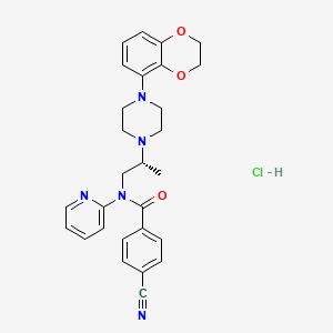molecular formula C28H30ClN5O3 B1674689 Lecozotan hydrochloride CAS No. 433282-68-9