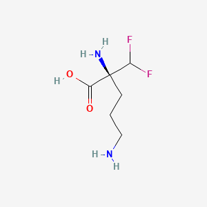 molecular formula C6H12F2N2O2 B1674698 L-依氟鸟氨酸 CAS No. 66640-93-5