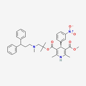 molecular formula C36H41N3O6 B1674759 Lercanidipine. (R)- CAS No. 185197-70-0