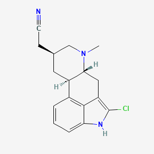 molecular formula C17H18ClN3 B1674762 Lergotrile CAS No. 36945-03-6