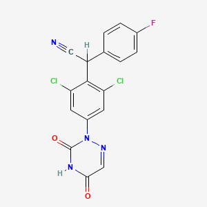 molecular formula C17H9Cl2FN4O2 B1674777 Letrazuril CAS No. 103337-74-2