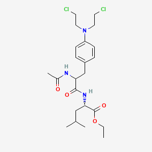 molecular formula C23H35Cl2N3O4 B1674791 Leucine sarcolysine CAS No. 3577-89-7
