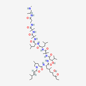 B1674796 Leucinostatin B CAS No. 76663-52-0