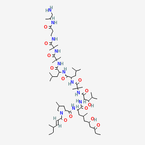 molecular formula C60H107N11O13 B1674797 Leucinostatin C CAS No. 110483-88-0