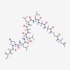molecular formula C56H101N11O11 B1674798 Leucinostatin D CAS No. 100334-47-2