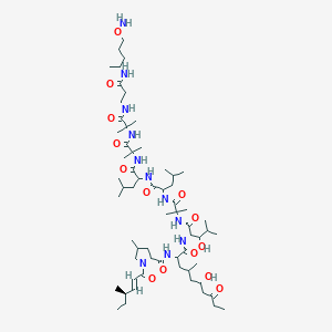 molecular formula C62H111N11O14 B1674800 Leucinostatin K CAS No. 109539-57-3