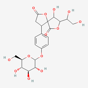 molecular formula C21H26O13 B1674804 Leucoglycodrin CAS No. 13190-88-0
