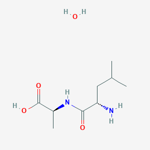 molecular formula C9H18N2O3 B1674815 L-Leucyl-L-alanine CAS No. 7298-84-2