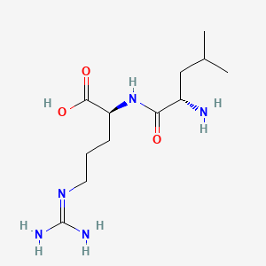 molecular formula C12H25N5O3 B1674816 亮氨酸精氨酸 CAS No. 26607-15-8