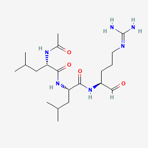 molecular formula C20H38N6O4 B1674832 亮肽 CAS No. 55123-66-5