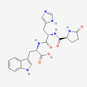 molecular formula C22H24N6O5 B1674836 Leuprolide (1-3) CAS No. 35925-21-4