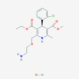 molecular formula C20H26BrClN2O5 B1674850 Levamlodipine hydrobromide CAS No. 865430-78-0