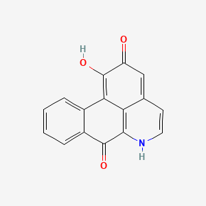 B1674870 7H-Dibenzo[de,g]quinolin-7-one, 1,2-dihydroxy- CAS No. 65400-36-4
