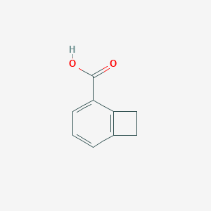 molecular formula C9H8O2 B167492 Bicyclo[4.2.0]octa-1(6),2,4-triene-2-carboxylic acid CAS No. 1708-58-3