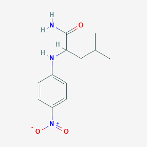 molecular formula C12H17N3O3 B1674921 L-亮氨酸-p-硝基苯胺 CAS No. 4178-93-2