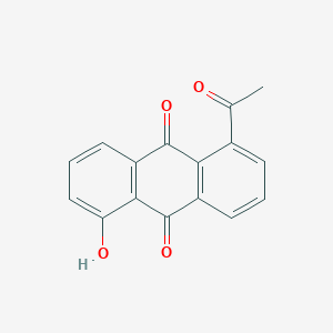 molecular formula C16H10O4 B1674926 1-Acetyl-5-hydroxy-anthraquinone CAS No. 63972-38-3