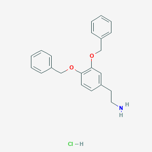 molecular formula C22H24ClNO2 B167494 3,4-Dibenzyloxyphenethylamine hydrochloride CAS No. 1699-56-5