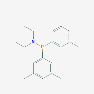 molecular formula C20H28NP B167496 Bis(3,5-dimethylphenyl)diethylaminophosphine CAS No. 1636-15-3