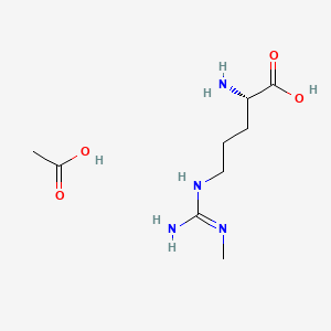 molecular formula C9H20N4O4 B1674980 L-NMMA acetate CAS No. 53308-83-1