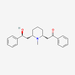 molecular formula C22H27NO2 B1674988 洛贝林 CAS No. 90-69-7