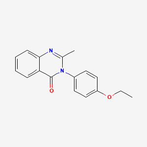 molecular formula C17H16N2O2 B1675058 3-(4-ethoxyphenyl)-2-methylquinazolin-4-one CAS No. 1897-96-7