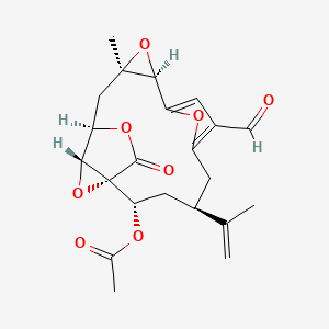 molecular formula C22H24O8 B1675080 Lophotoxin CAS No. 78697-56-0