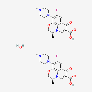 molecular formula C36H42F2N6O9 B1675102 左氧氟沙星 CAS No. 138199-71-0