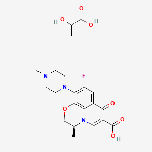 molecular formula C21H26FN3O7 B1675103 Levofloxacin lactate CAS No. 294662-18-3