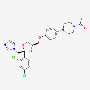molecular formula C26H28Cl2N4O4 B1675108 Nizoral CAS No. 142128-57-2