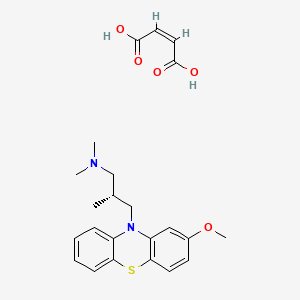 molecular formula C23H28N2O5S B1675117 左甲脯吗嗪马来酸盐 CAS No. 7104-38-3