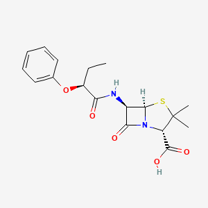 B1675173 Levopropicillin CAS No. 3736-12-7