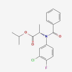 molecular formula C19H19ClFNO3 B1675205 L-Flamprop-异丙基 CAS No. 57973-67-8