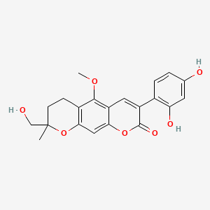 molecular formula C21H20O7 B1675301 联吡喃香豆素 CAS No. 117038-80-9