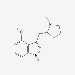 B1675368 (R)-3-((1-Methylpyrrolidin-2-YL)methyl)-1H-indol-4-OL CAS No. 250672-65-2