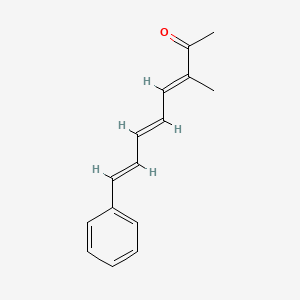 molecular formula C15H16O B1675380 (3E,5E,7E)-3-methyl-8-phenylocta-3,5,7-trien-2-one CAS No. 125010-17-5