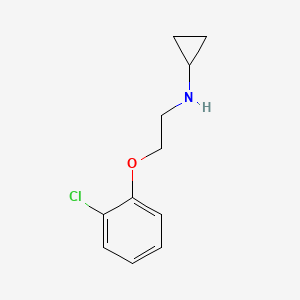 molecular formula C11H14ClNO B1675393 N-(2-(2-Chlorophenoxy)ethyl)cyclopropylamine CAS No. 5388-85-2