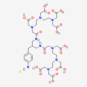 2-[2-[Bis(carboxymethyl)amino]ethyl-[2-[[2-[[2-[[[2-[2-[2-[bis(carboxymethyl)amino]ethyl-(carboxymethyl)amino]ethyl-(carboxymethyl)amino]acetyl]amino]methyl]-3-(4-isothiocyanatophenyl)propyl]amino]-2-oxoethyl]-(carboxymethyl)amino]ethyl]amino]acetic acid