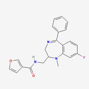 molecular formula C22H20FN3O2 B1675426 Lufuradom CAS No. 85118-42-9