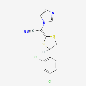 molecular formula C14H9Cl2N3S2 B1675428 鲁利康唑，(+/-) CAS No. 101530-21-6