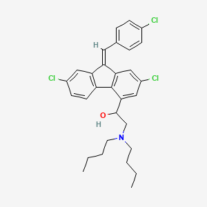 molecular formula C30H32Cl3NO B1675430 Lumefantrine CAS No. 120583-71-3