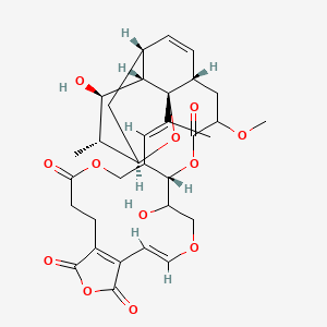 molecular formula C32H43O12 B1675437 Luminamicin CAS No. 99820-21-0