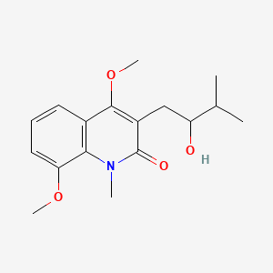 molecular formula C17H23NO4 B1675442 (+/-)-Lunacridine CAS No. 103303-14-6