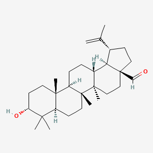molecular formula C30H48O2 B1675451 Lup-20(29)-en-28-al, 3-hydroxy-, (3alpha)- CAS No. 92594-07-5
