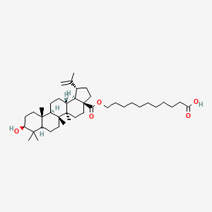 molecular formula C41H68O5 B1675454 Lup-20(29)-en-28-oic acid, 3-hydroxy-, 10-carboxydecyl ester, (3beta)- CAS No. 173106-15-5