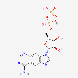 molecular formula C14H17N5O10P2 B1675481 Linear-benzoadenosine diphosphate CAS No. 61925-59-5